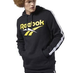 Reebok Classic Vector Kapuzenpullover Herren - Schwarz - DE 035-QEF